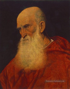 Portrait d’un vieil homme Pietro Cardinal Bembo Tiziano Titian Peinture à l'huile